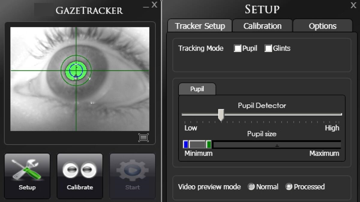نرم‌افزار تخمین و ثبت نگاه Gaze Estimation